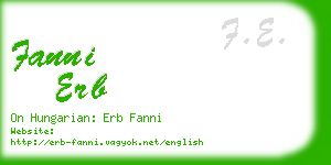 fanni erb business card